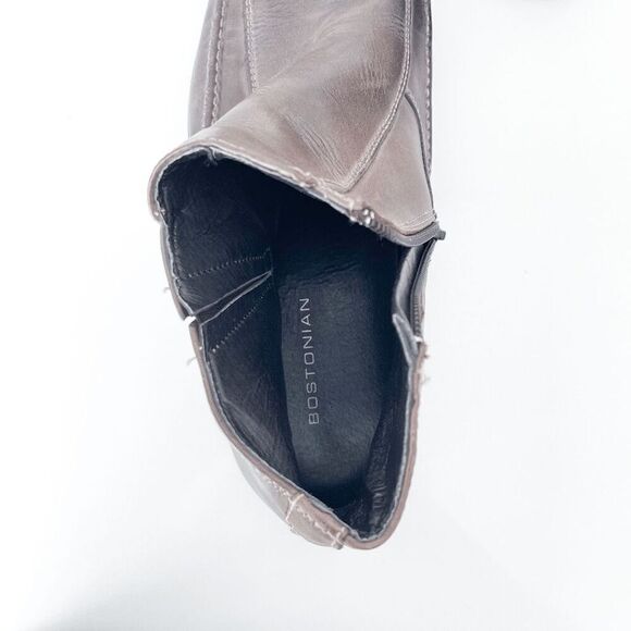 Bostonian Mens Side Zip Leather Ankle Chelsea Boots Shoes Brown 11M - Picture 7 of 9